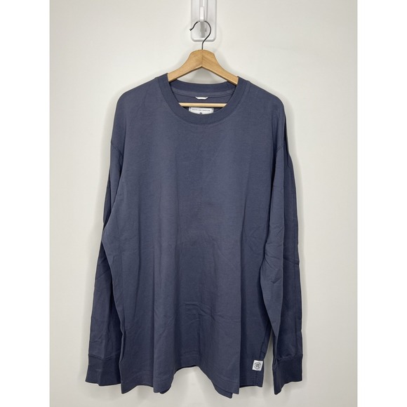 Reigning Champ Other - Reigning Champ Shirt Mens XL Blue Long Sleeve Crewneck Cotton Pullover Casual